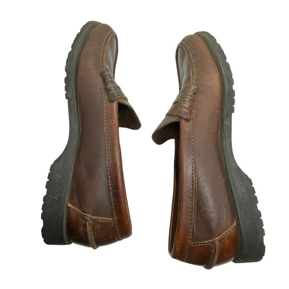 Florsheim Loafers Vintage Mens Brown Moc Toe Casual Slip On Shoes Size 7 D main image 16